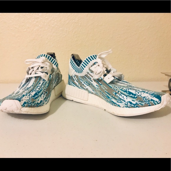 NWOT Adidas x SNS Datamosh Blue NMD R1 PK Men's - Picture 2 of 8